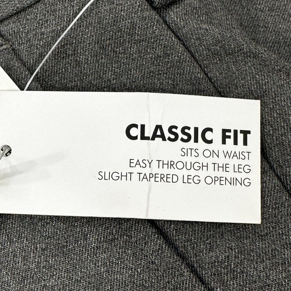 Van Heusen Men's Size 40x29 Pant Traveler Classic Fit Flat Front Gray New - Picture 4 of 16